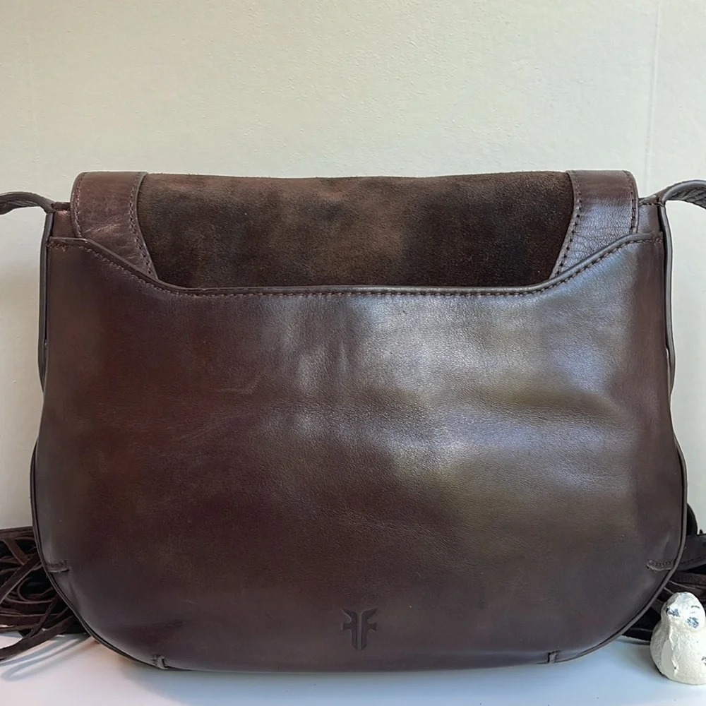 Frye Ray Fringe Saddle Bag - Picture 9 of 17